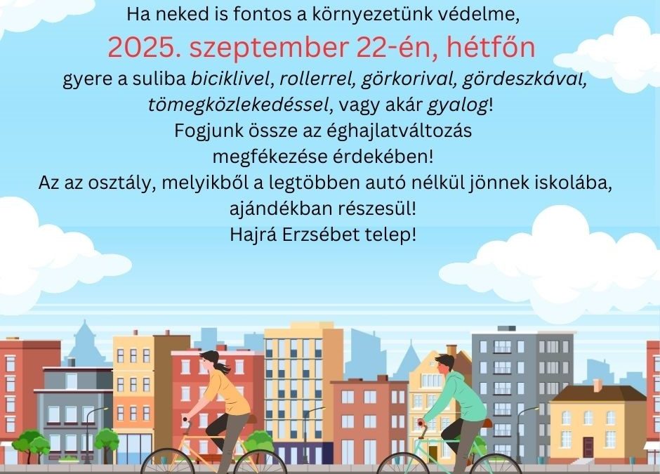 Autómentes nap az Erzsébet telepi részlegen!